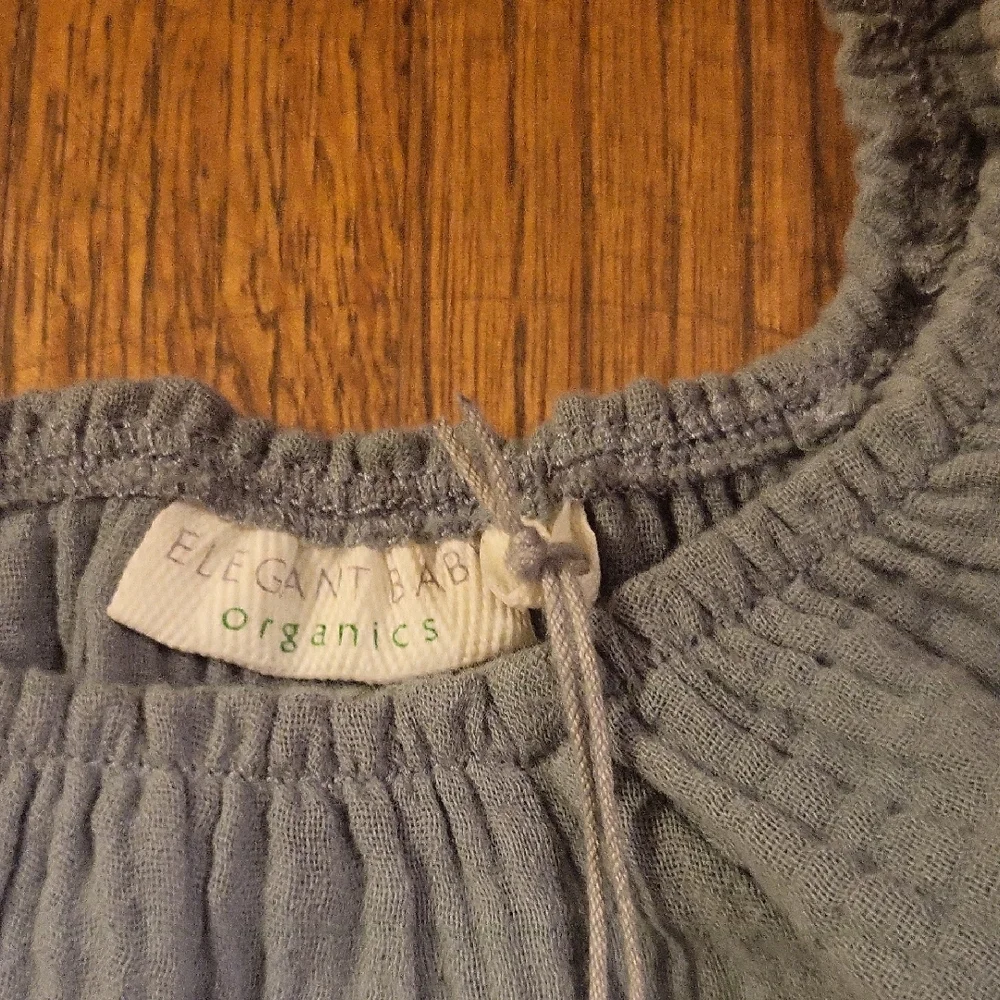 Elegant Baby Organics Ruffled Outfit with Elastic Waistband